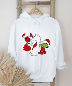 Santa Charlie Brown and Lucy Van Pelt Grinch Christmas t shirt