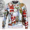 Baltimore Ravens Mickey NFL Knitted Christmas 3D Sweater For Fans