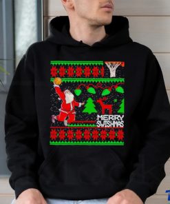 Santa Claus dunk Merry Christmas shirt