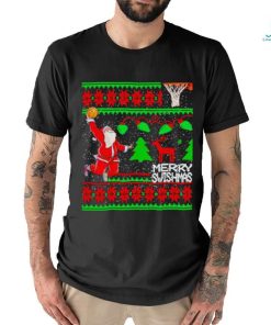 Santa Claus dunk Merry Christmas shirt