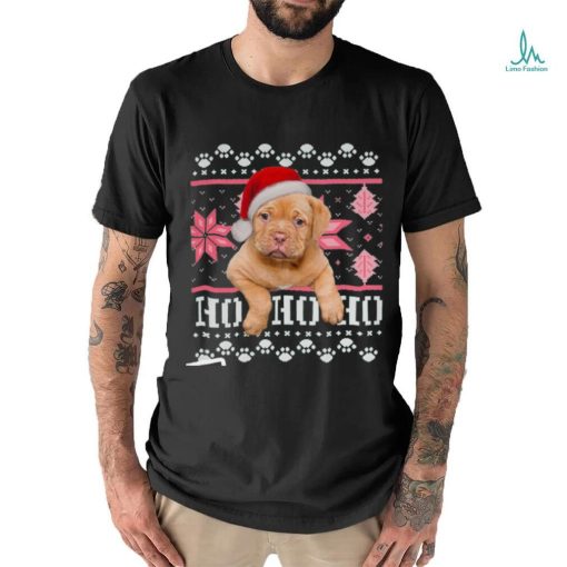 Santa Dog on Christmas shirt