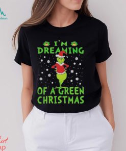 Santa Grinch I’m dreaming of a green Christmas shirt