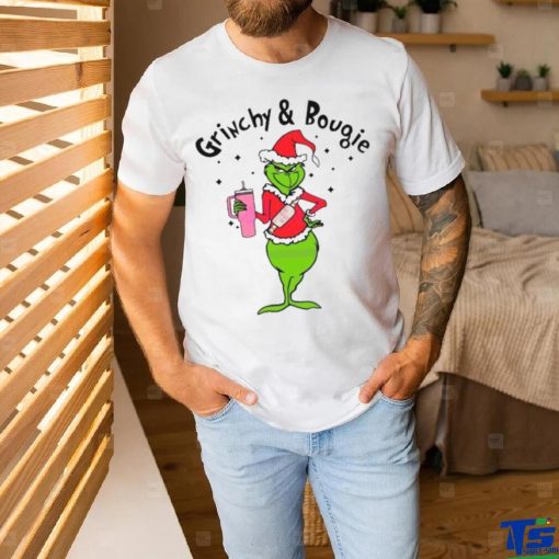 Santa Grinchy And Bougie Pink Tumbler shirt