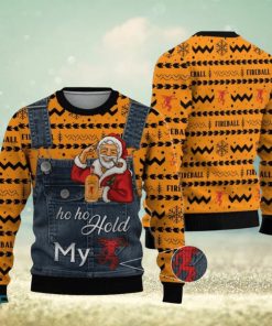 Santa Hold My Fireball Ugly Christmas Sweater Christmas Holiday Gift