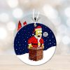 Carolina Panthers Merry Christmas Grinch Ornament