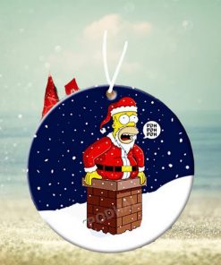 Santa Homer Simpson Christmas Tree Decoration Christmas Ornament