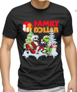 Santa Jack Skellington and Grinch Family Dollar is this jolly enough Merry Christmas 2023 shirt