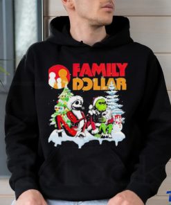 Santa Jack Skellington and Grinch Family Dollar is this jolly enough Merry Christmas 2023 shirt