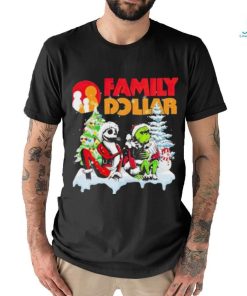 Santa Jack Skellington and Grinch Family Dollar is this jolly enough Merry Christmas 2023 shirt