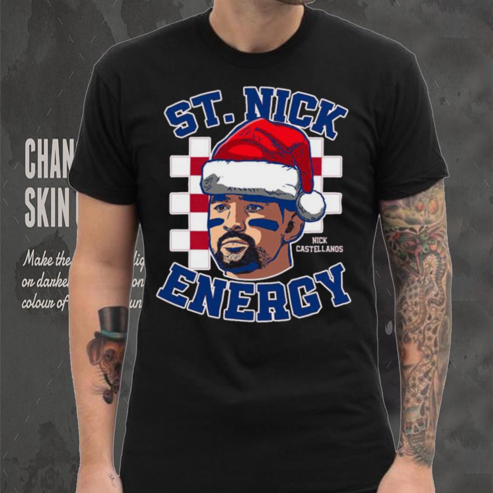 Santa Nick Castellanos St. Nick Energy Merry Christmas Shirt Santa Nick Castellanos St. Nick Energy Merry Christmas Shirt