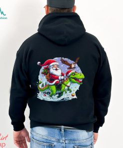 Santa Riding Dinosaur Classic Shirt