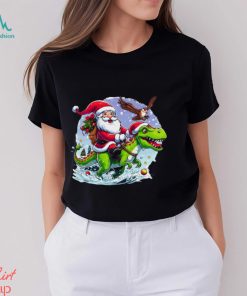 Santa Riding Dinosaur Classic Shirt, hoodie, sweater, long sleeve and tank top Santa Riding Dinosaur Classic Shirt
