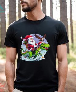Santa Riding Dinosaur Classic Shirt, hoodie, sweater, long sleeve and tank top Santa Riding Dinosaur Classic Shirt