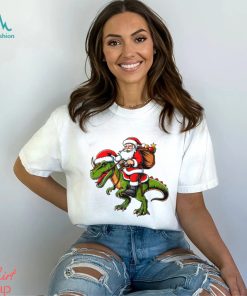 Santa Riding Dinosaur T Rex Classic Shirt, hoodie, sweater, long sleeve and tank top Santa Riding Dinosaur T Rex Classic Shirt
