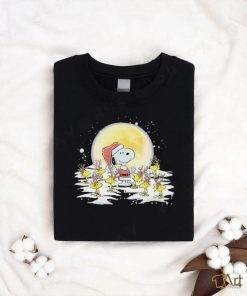 Santa Snoopy and Woodstocks Reindeer Merry Christmas 2023 cartoon shirt