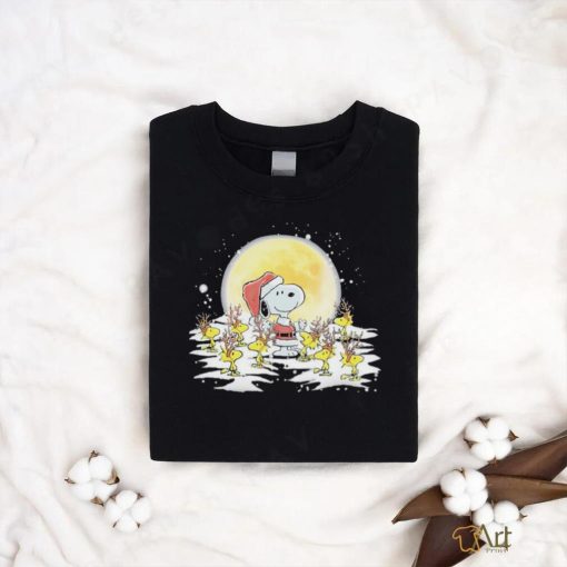 Santa Snoopy and Woodstocks Reindeer Merry Christmas 2023 cartoon shirt