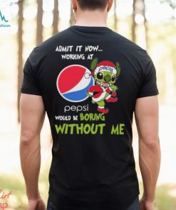 Santa Stitch Admit It Now Working At Pepsi Would Be Boring Without Me Christmas Shirt