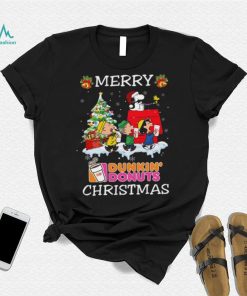 Santa snoopy and peanuts dunkin’ donuts 2023 merry christmas sweater
