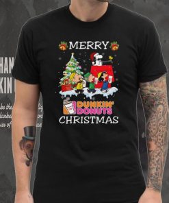 Santa snoopy and peanuts dunkin’ donuts 2023 merry christmas sweater