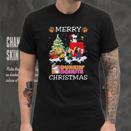 Santa snoopy and peanuts dunkin’ donuts 2023 merry christmas sweater