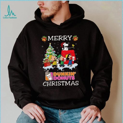 Santa snoopy and peanuts dunkin’ donuts 2023 merry christmas sweater