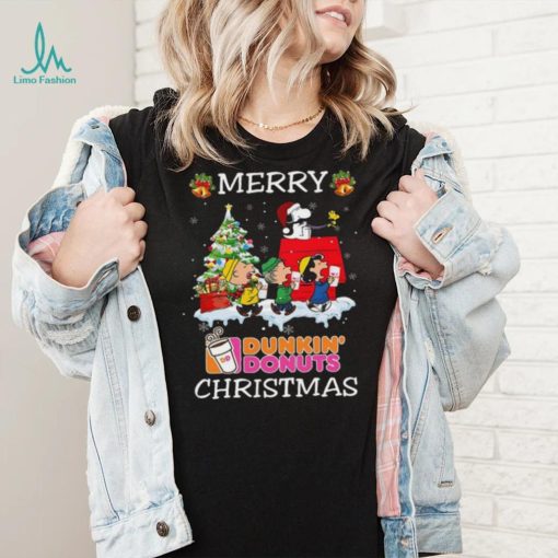 Santa snoopy and peanuts dunkin’ donuts 2023 merry christmas sweater