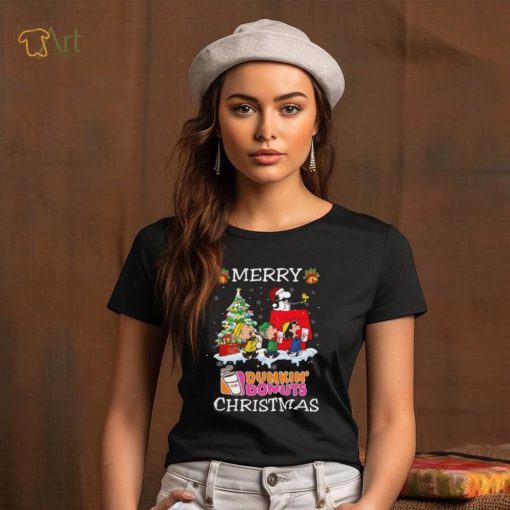 Santa snoopy and peanuts dunkin’ donuts 2023 merry christmas sweater