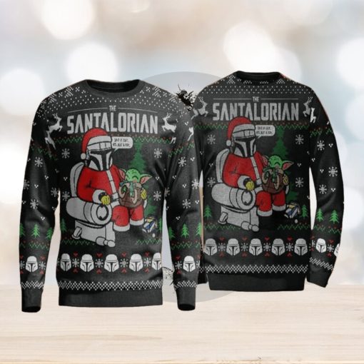 Santalorian Christmas Noel Knitted 3D Sweater For Thanksgiving