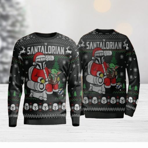 Santalorian Christmas Noel Knitted 3D Sweater For Thanksgiving