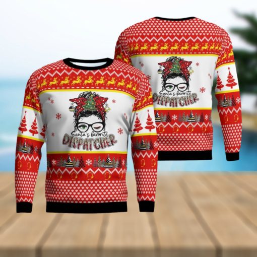 Santa’s Favorite Dispatcher Christmas Ugly Sweater Xmas Christmas Gift