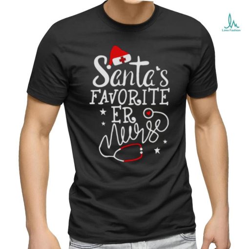 Santa’s Favourite Er Nurse Vintage shirt
