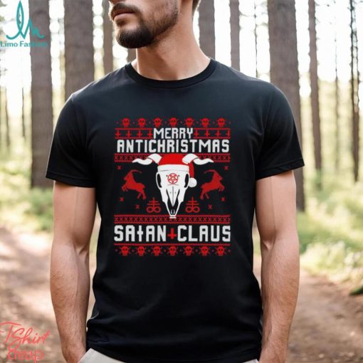 Satan Claus Merry Antichristmas Christmas shirt