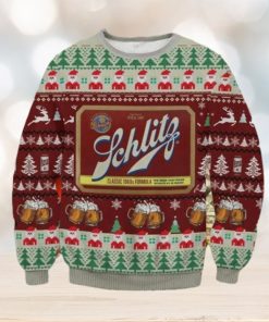 Schlitz Classic 1960S Formula Santa Claus Ugly Christmas Sweater Impressive Gift For Men And Women