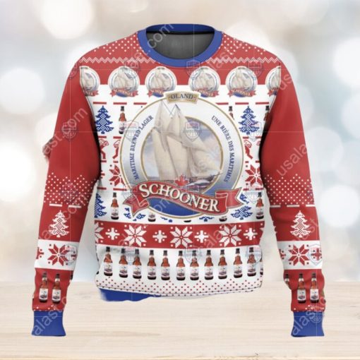 Schooner Beer Ugly Christmas Sweater