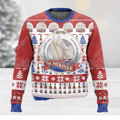 Schooner Beer Ugly Christmas Sweater