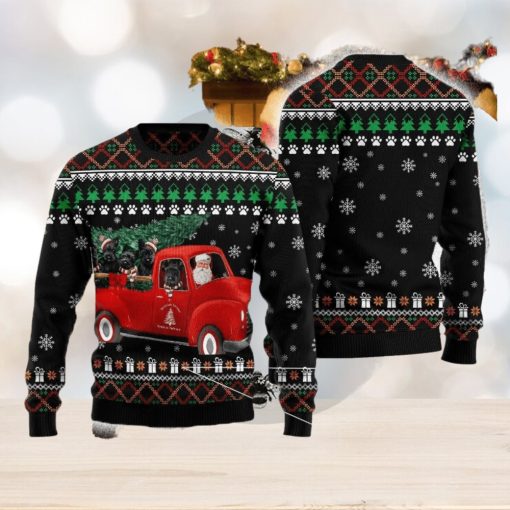 Scottish Terrier & Santa Claus Ugly Sweater For Men And Women Gift Sweater Beer