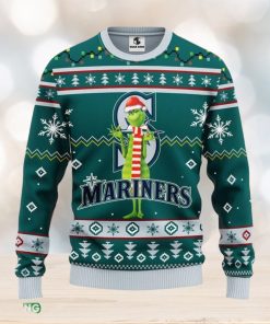 Seattle Mariners Funny Grinch Christmas Ugly Sweater Christmas Gift For Fans Party Hoiliday Gift