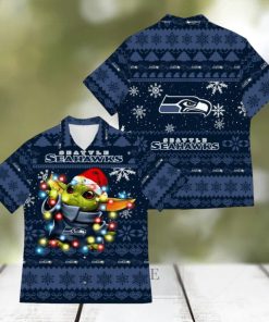 Seattle Seahawks Baby Yoda Star Wars Hawaiian Shirt For Men And Women Gift Christmas Holidays