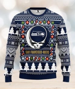 Seattle Seahawks Grateful Dead Ugly Christmas Sweater Men And Women Sport Fans Gift