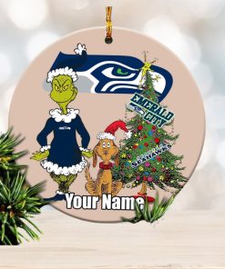 Dallas Cowboys NFL Funny Grinch Christmas Ornaments