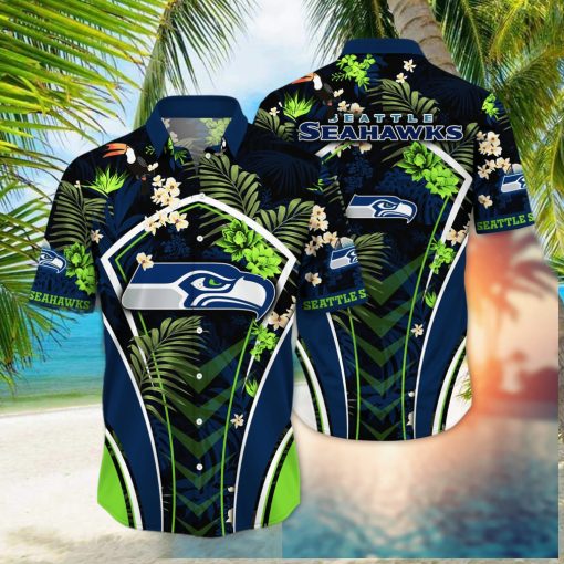 Seattle Seahawks NFL Hawaiian Shirt Warm Breezes Soccer Match Shirts