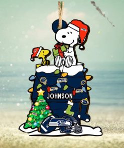 Seattle Seahawks NFL Snoopy Ornament Personalized Christmas 2023 Holidays