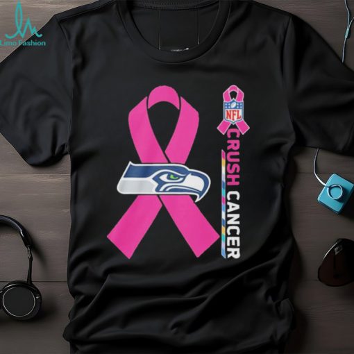 Seattle Seahawks crush cancer NFL collections shirt