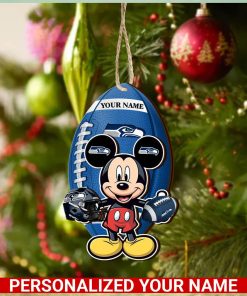 Seattle seahawks Personalized Your Name Mickey Mouse And NFL Team Ornament SP161023188ID03