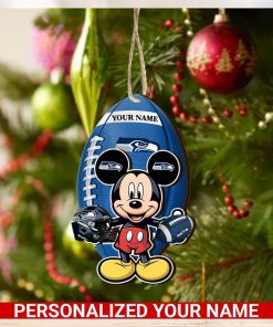 Seattle seahawks Personalized Your Name Mickey Mouse And NFL Team Ornament SP161023188ID03