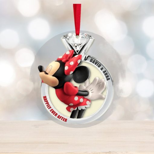 Set Of 2 Personalized Ornaments For Couple, PW 02QHTN280923, Christmas Gift, Anniversary Gift Ideas