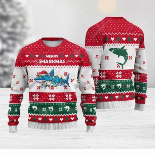 Shark Heart Animals Ugly Christmas Sweater AOP Gift For Men And Women