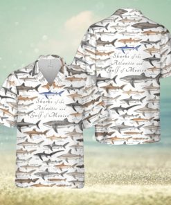 Sharks of the Atlantic and Gulf of Mexico Hawaiian Shirt