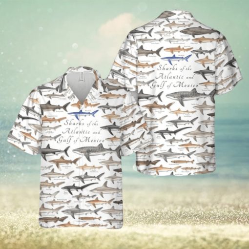 Sharks of the Atlantic and Gulf of Mexico Hawaiian Shirt