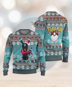 Shiny Umbreon Ugly Christmas Sweater, Funny Womens Christmas Sweater